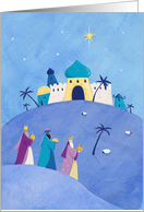 Three Kings Bethlehem Star card