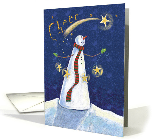 Christmas Cheer Star Snowman card (1589972)