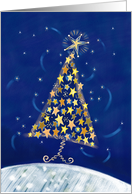 Remembrance Starry Christmas Tree card
