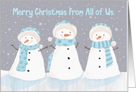 From All of Us Soft Snowmen card