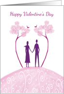 Valentine’s Love Couple On tree Hill card