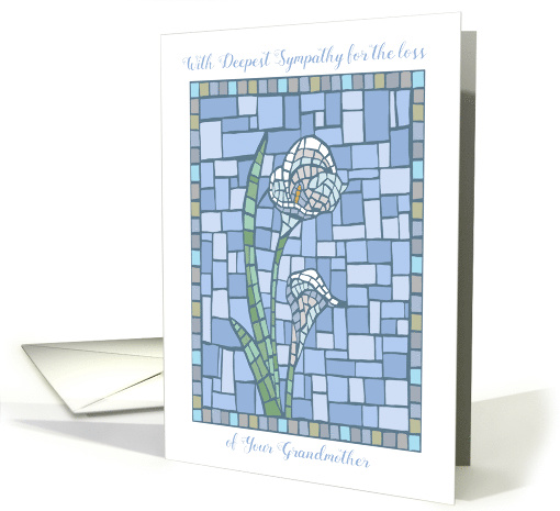 Sympathy Loss of Grandmother Mosaic Lily Flower card (1594922)
