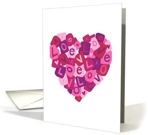 Love Letters Modern Heart card (1595938)