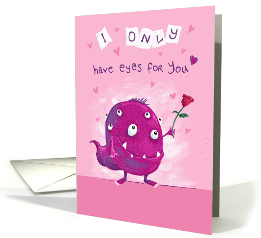 Valentine Funny Monster Eyes card (1597008)