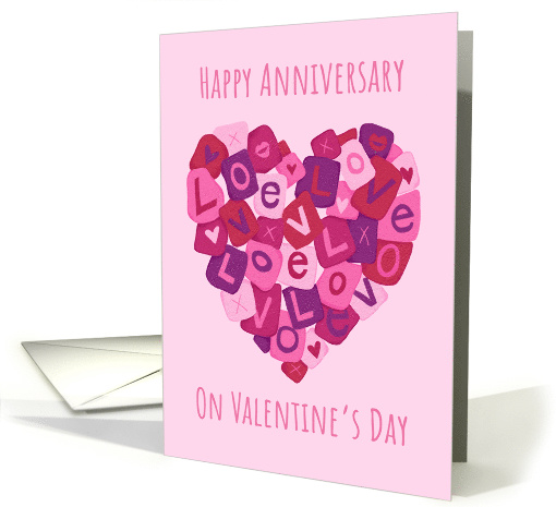 Anniversary Valentine Love Letter Heart card (1598354)