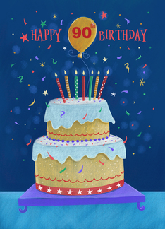 90th Birthday Bright...