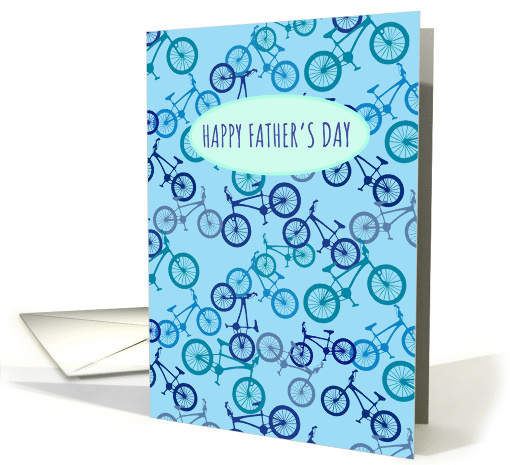 Father's Day Blue Bike Lover Pattern card (1611718)