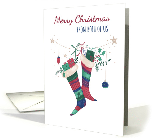 From Both of Us Christmas Stockings card (1650348)