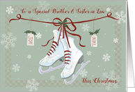 Brother and Sister in Law Skate Boots on Ribbon card