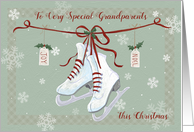 Special Grandparents Skate Boots on Ribbon card