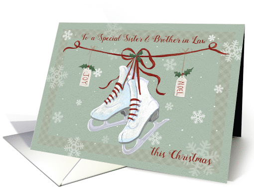 Sister and Brother in Law Skate Boots on Ribbon card (1657056)