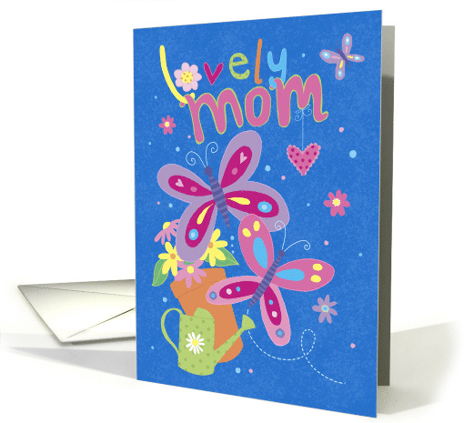 Lovely Mom Mothers Day Bright Butterflies card (1676134)