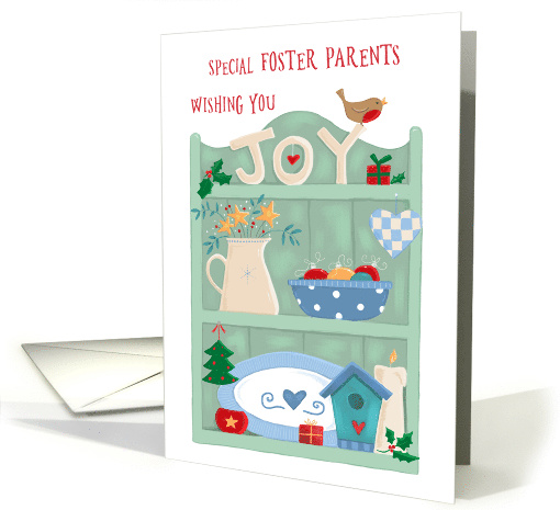 Foster Parents Christmas Joy Country Shelf card (1703080)