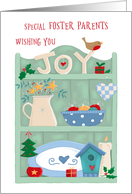 Foster Parents Christmas Joy Country Shelf card