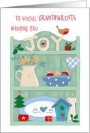 Grandparents Christmas Joy Country Shelf card