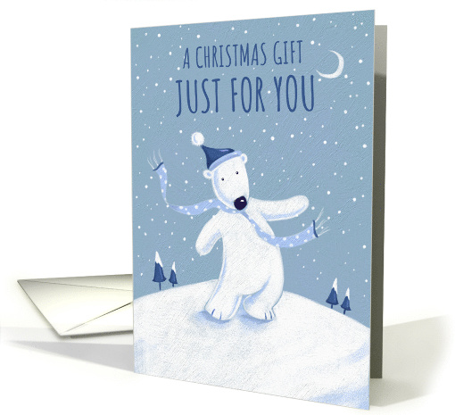 Money Gift Card Christmas Cool Polar Bear card (1703988)