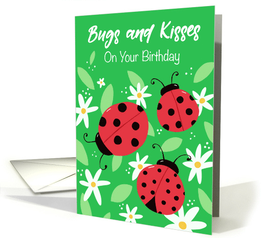 Birthday Bugs and Kisses Ladybug Hugs card (1704944)