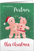 Partner Christmas Gingerbread Couple card