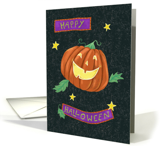 Happy Halloween Jolly Pumpkin Jack o Lantern card (1731820)