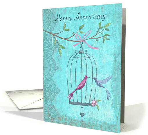 Happy Anniversary Bird Cage card (1735006)