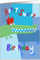 Birthday Snappy Crocodile card