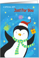 Money Giftcard Christmas Holiday Penguin card