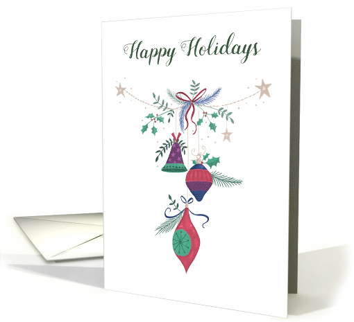 Happy Holidays Decorative Ornaments card (1742044)