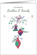 Brother and Family Christmas Decorative Ornaments card