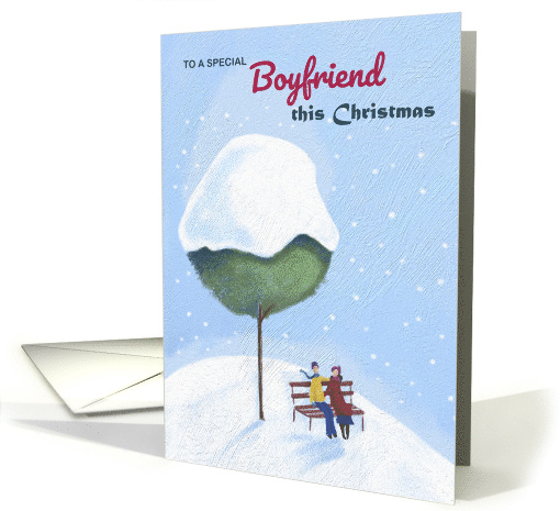 Special Boyfriend Christmas Couple Under Tree card (1742952)