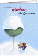 Special Partner Christmas Couple Under Tree card