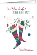 Niece and her Wife Christmas Stockings card