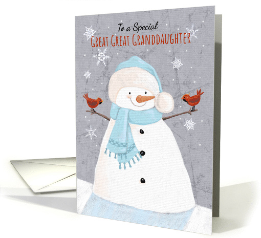 Great Great Granddaughter Christmas Soft Snowman with... (1744264)