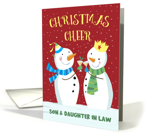 Son and Daughter in Law Christmas Cheer Snowmen Couple... (1745796)