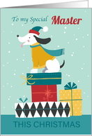 Christmas From the Dog Festive Parcels card