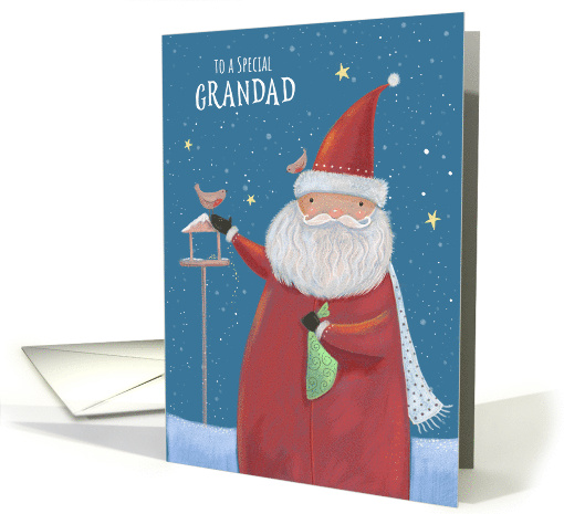Grandad Christmas Santa Claus Winter Bird Table card (1747640)