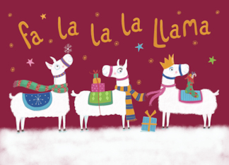 Christmas Fa La La La Llamas