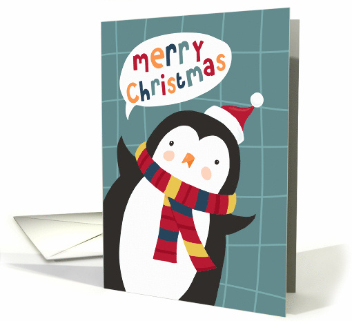 Merry Christmas Simple Cute Penguin card (1747846)