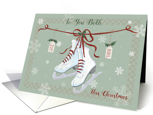 To You Both Christmas Skate Boots on Ribbon card (1748990)