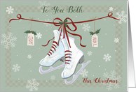To You Both Christmas Skate Boots on Ribbon card