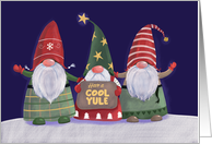 Cool Yule Christmas Gnomes card