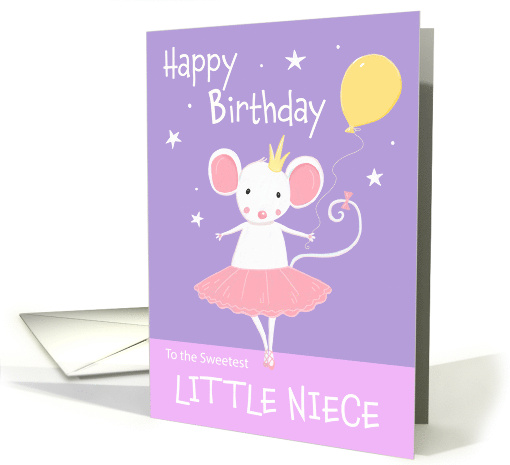 Niece Birthday Cute Ballet Dance Mouse card (1765822)