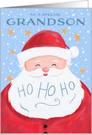 Grandson Santa Claus Ho Ho Ho card
