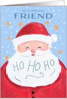 Friend Santa Claus Christmas Ho Ho Ho card