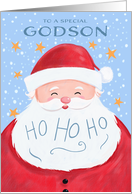 Godson Santa Claus Christmas Ho Ho Ho card