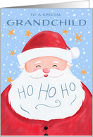 Grandchild Santa Claus Christmas Ho Ho Ho card