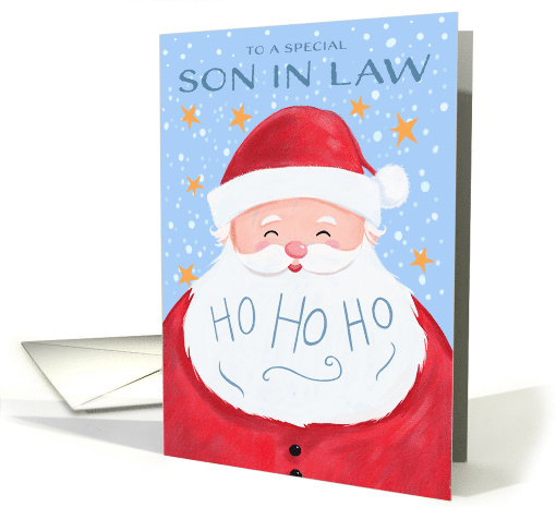 Son in Law Santa Claus Christmas Ho Ho Ho card (1806744)