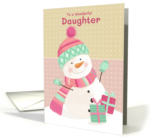 Daughter Christmas Birthday Snowman card (1811900)
