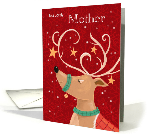 Mother Christmas Red Reindeer card (1812296)