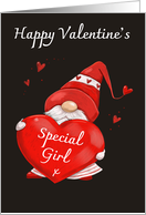 Special Girl Happy Valentine’s Gnome card