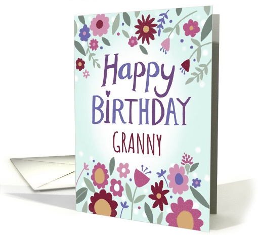 Granny Happy Birthday Florals card (1836554)